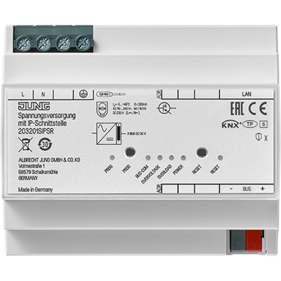 KNX блок питания 320 мA с IP-интерфейс, 20320 1S IPS R