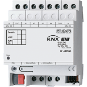 KNX аналоговый вход 4 группы, 2214 REG A