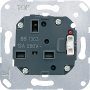 Switched socket insert, British Standard 1363, 3171 KO EINS