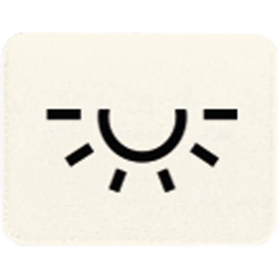 Lens with symbol, opaque, 33 L