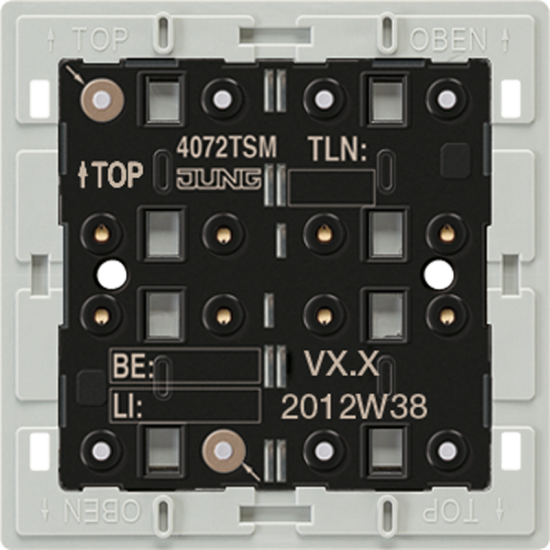 KNX кнопочный модуль стандарт, 2 группы, 4072 TSM