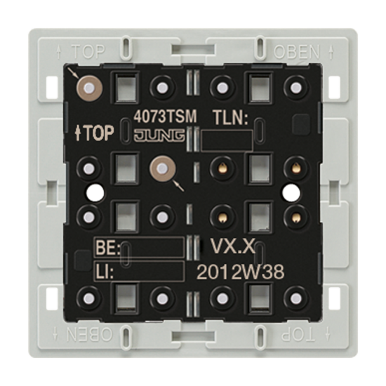KNX кнопочный модуль стандарт, 3 группы, 4073 TSM
