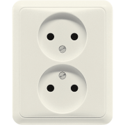 2-gang socket, 2-pole without earth 16 A / 250 V ~, 5010 U
