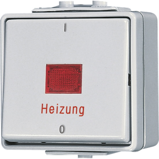 Выключатель одноклавишный, «Heizung» 10 AX / 250 В ~, 602 HW