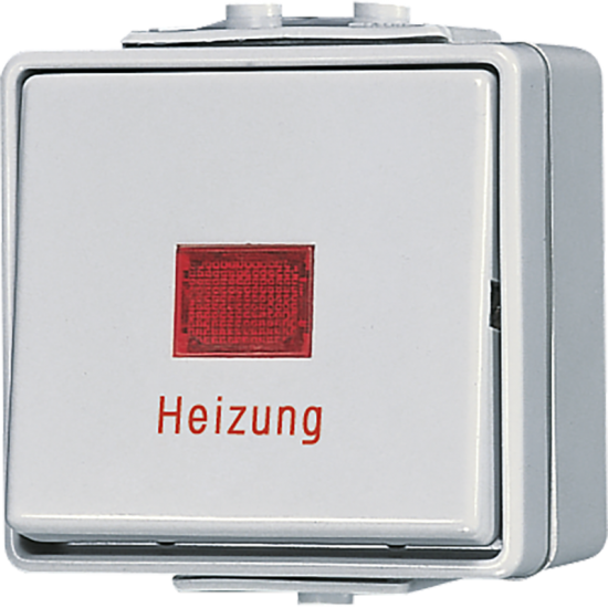 Выключатель одноклавишный, «Heizung» 10 AX / 250 В ~, 606 HW