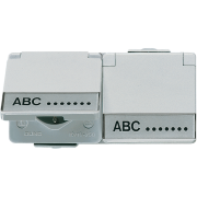 2-gang SCHUKO® socket 16 A / 250 V ~, 622 NAWW