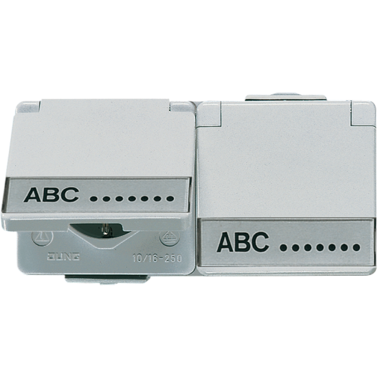 2-gang SCHUKO® socket 16 A / 250 V ~, 622 NAWW