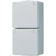 2-gang SCHUKO® socket 16 A / 250 V ~, 622 W