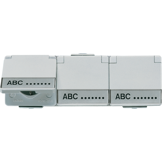 SCHUKO®-розетка, 3-ная, 16 A / 250 В ~, 623 NAW