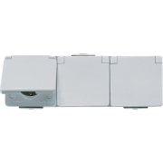 SCHUKO®-розетка, 3-ная, 16 A / 250 В ~, 623 W