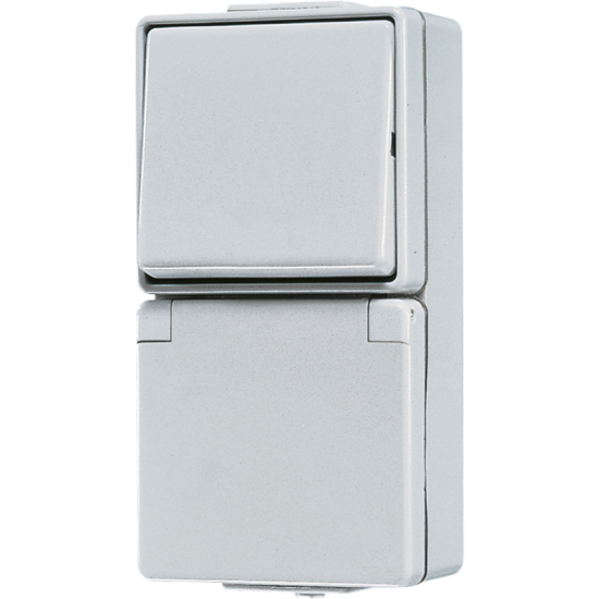 SCHUKO®-розетка 16 A / 250 B ~ с универсальным выключателем 10 AX / 250 B ~, 676 W