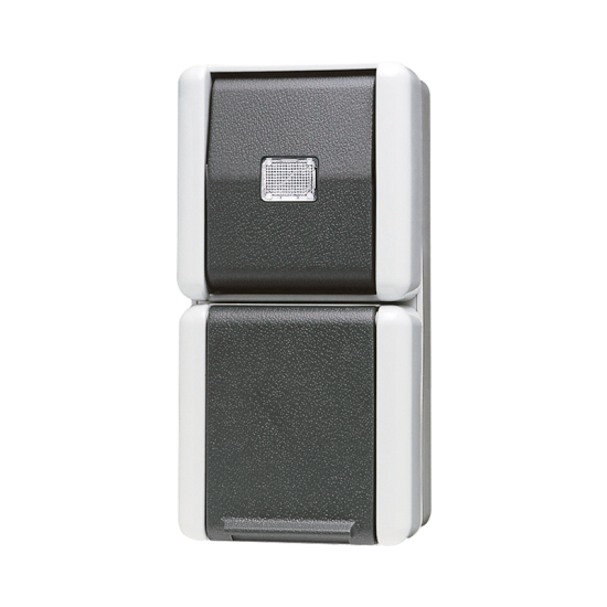 SCHUKO® socket 16 A / 250 V ~with push-button 10 A / 250 V ~, 871 W