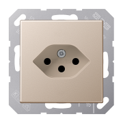 1-gang socket, Swiss system, type 13, A 1520-13 BF SEV CH