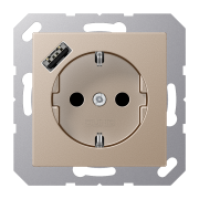 SCHUKO® socket with USB charger, A 1520-18 A CH