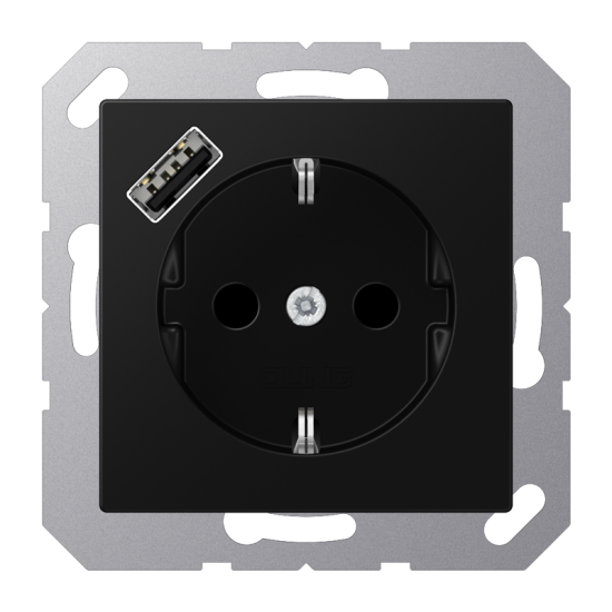 SCHUKO® socket with USB charger, A 1520-18 A SWM