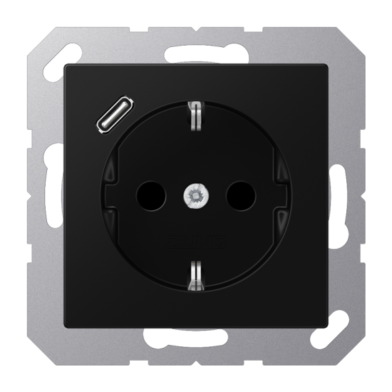 SCHUKO® socket with USB charger, A 1520-18 C SWM
