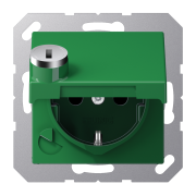 SCHUKO®-розетка 16 A / 250 B ~, A 1520 BFKLSL GN