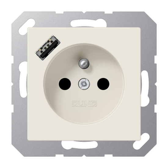 Розетка, франко-бельгийской системы, c USB зарядным устройством, A 1520 F-18 A