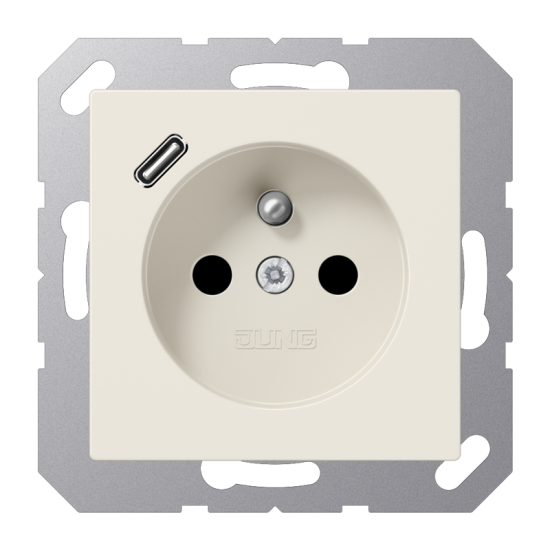 Розетка, франко-бельгийской системы, c USB зарядным устройством, A 1520 F-18 C