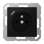 Розетка, франко-бельгийской системы, c USB зарядным устройством, A 1520F-18 C SWM