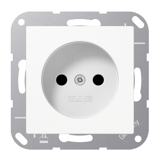 Socket, 2-pole without earth 16 A / 250 V ~, A 511 NKI WW
