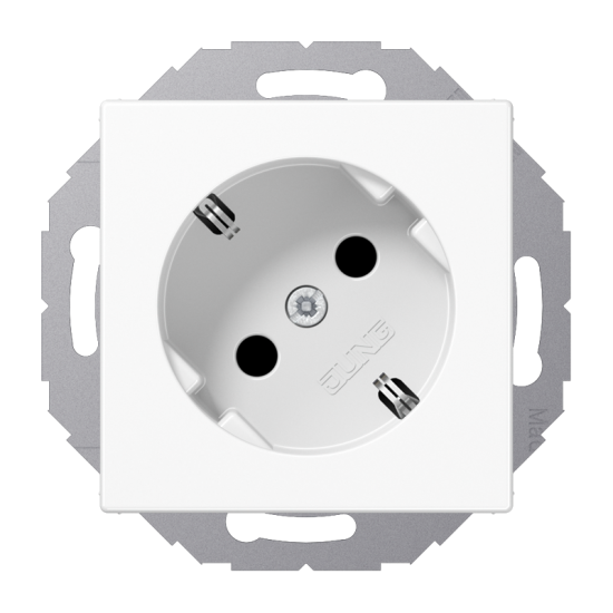 SCHUKO®-розетка 45°, 16 A / 250 B ~, A 520-45 KI WW