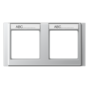 Рамка с полем для надписи 17 x 54 мм для горизонтальной установки, A 5820 NA AL