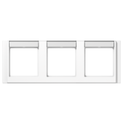 Рамка с полем для надписи 17 x 54 мм для горизонтальной установки, A 5830 NA WW