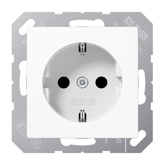 SCHUKO®-розетка 16 A / 250 B ~, ABA 1520 KI WW