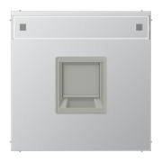 Плата (фиксация защёлкиванием) с полем для надписи 12 x 55 мм, AL 1969-15 NA WE