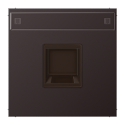 Плата (фиксация защёлкиванием) с полем для надписи 12 x 55 мм, AL 1969-15 NA WE D