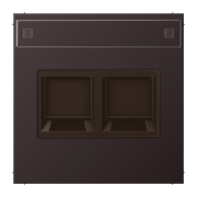 Плата (фиксация защёлкиванием) с полем для надписи 12 x 55 мм, AL 1969-2 NA WE D