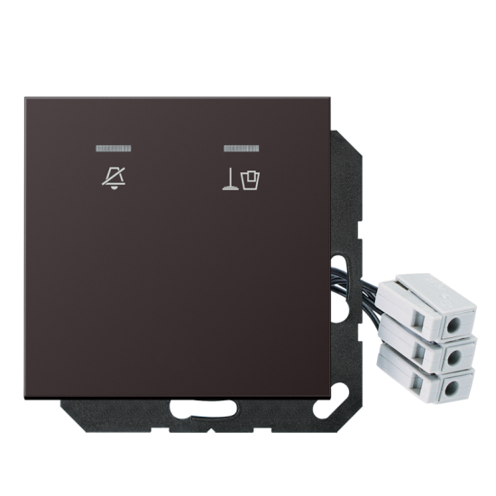 Hotel centre plate with LED unit 230 V, corridor unit, AL CU KO5 M 230 D
