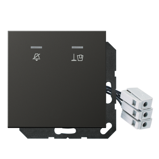 Hotel centre plate with LED unit 24 V, corridor unit, AL CU KO5 M 24 AN