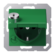 SCHUKO®-розетка 16 A / 250 B ~, AS 1520 BFKLSL GN