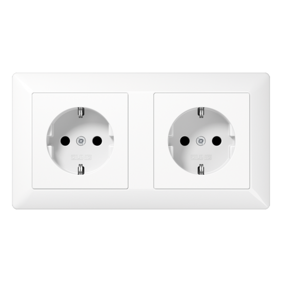 SCHUKO®-розетка для кабельных каналов 16 A / 250 B ~, AS 1522 BF WW