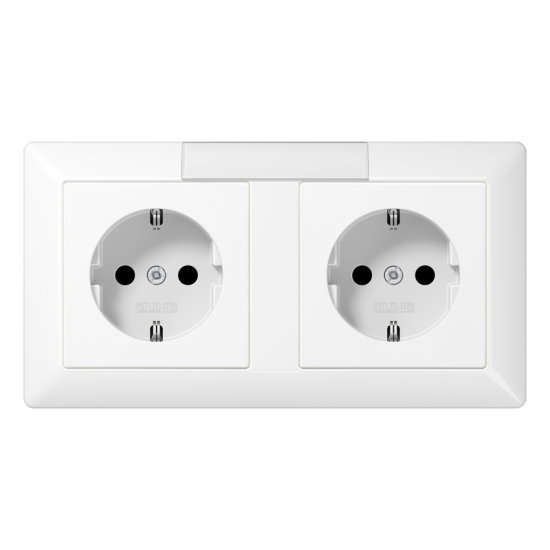 SCHUKO®-розетка для кабельных каналов 16 A / 250 B ~, AS 1522 NA WW