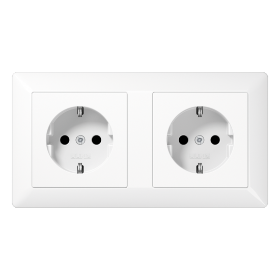SCHUKO®-розетка для кабельных каналов 16 A / 250 B ~, AS 1522 WW