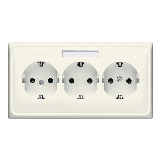SCHUKO®-розетка для кабельных каналов 16 A / 250 B ~, CD 523 NA