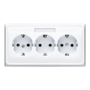 SCHUKO®-розетка для кабельных каналов 16 A / 250 B ~, CD 523 NA WW