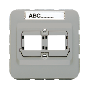 Kрышка (креплением шурупами) с полем для надписи 6 x 37 мм, CD 569-21 ACS GR