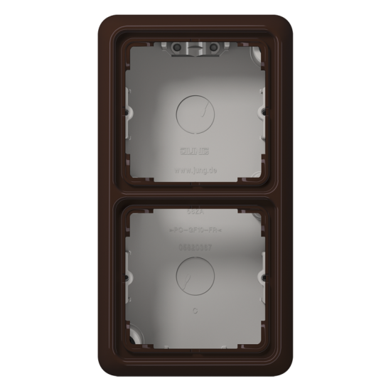 Surface cap, 2-gang, CD 582 A BR