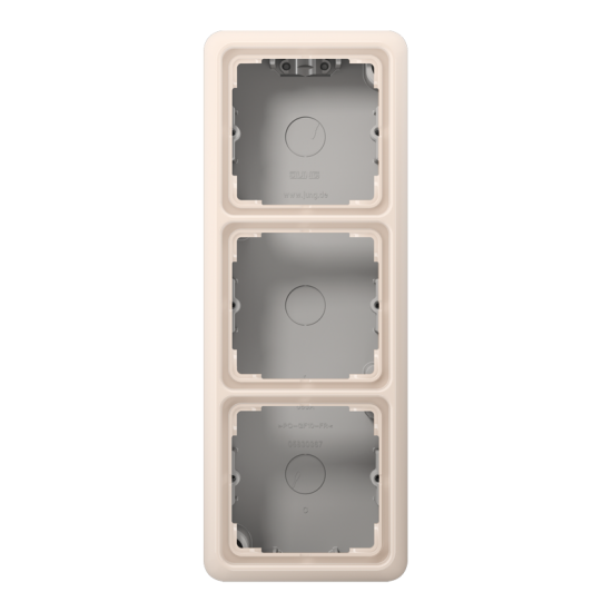 Surface cap, 3-gang, CD 583 A W