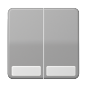 Клавиша с полем для надписи 9 x 27 мм, CD 595 NA GR