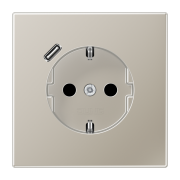 SCHUKO® socket with USB charger, ES 1520-18 C-L