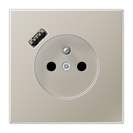 Розетка, франко-бельгийской системы, c USB зарядным устройством, ES 1520 F-18 A-L