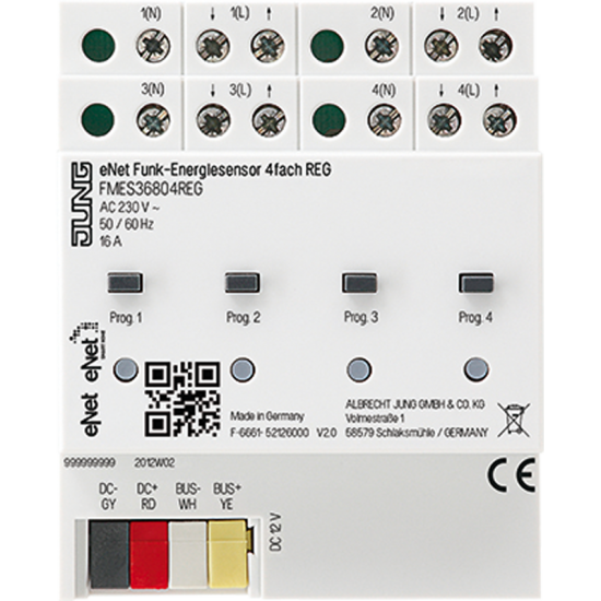 eNet датчик радиоизлучения 4-группы, для DIN-рейки, FM ES 36804 REG