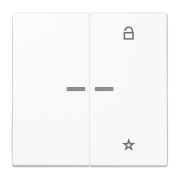 eNet кнопка, универсальная, 1 группа, FM LS 1701 WW