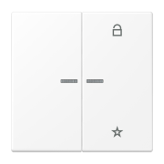 eNet кнопка, универсальная, 1 группа, FM LS 1701 WWM