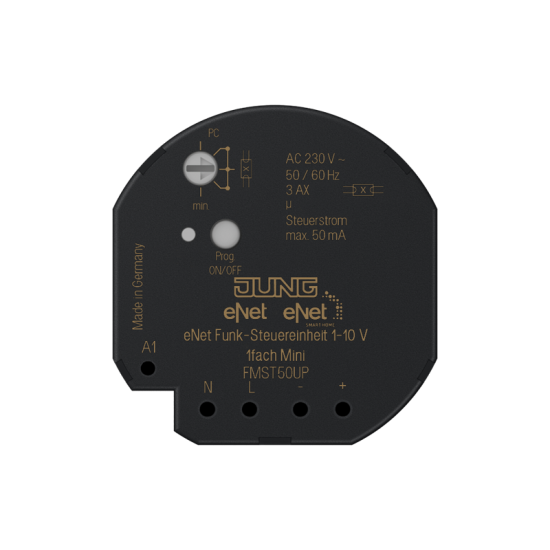 eNet radio push-button controller 1-10 V 1-gang mini, FM ST 50 UP